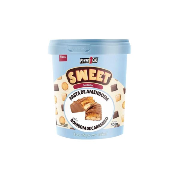 Pasta de Amendoim Sweet Bombom Caramelo 500g - Power One