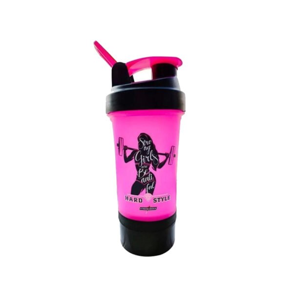 Coqueteleira Rosa 450 ml 3 doses - Integralmédica