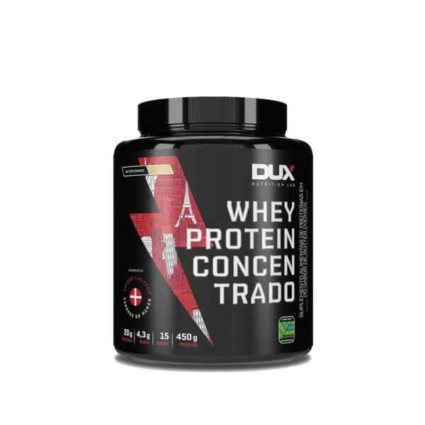 Whey Protein Concentrado Butter Cookies Pote 450g - Dux Nutrition