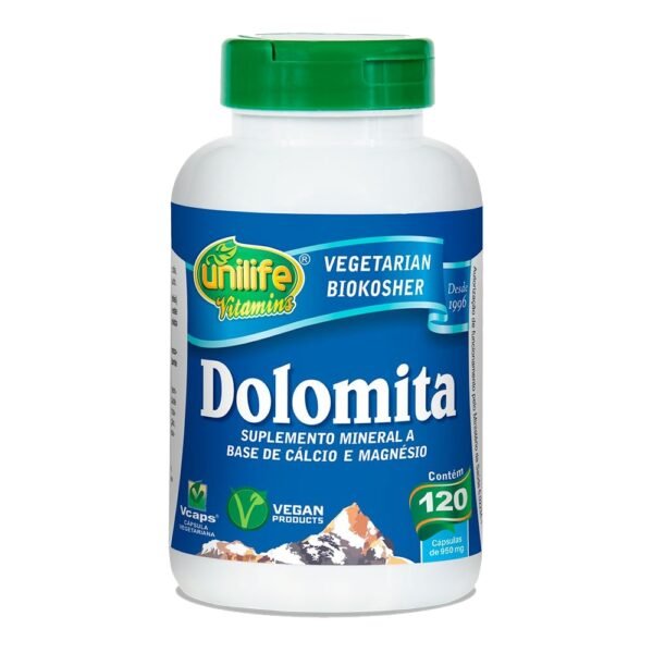 Dolomita D 950mg 120 Capsulas - Unilife