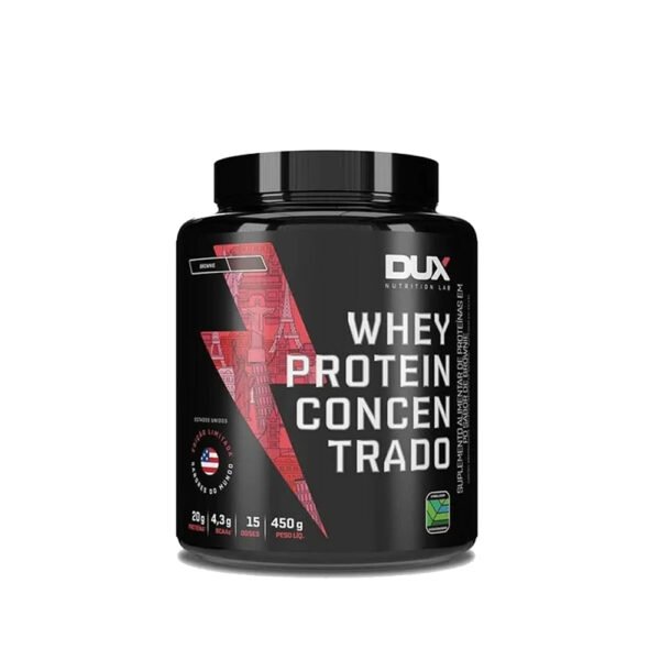 Whey Protein Concentrado Brownie Pote 450g - Dux Nutrition