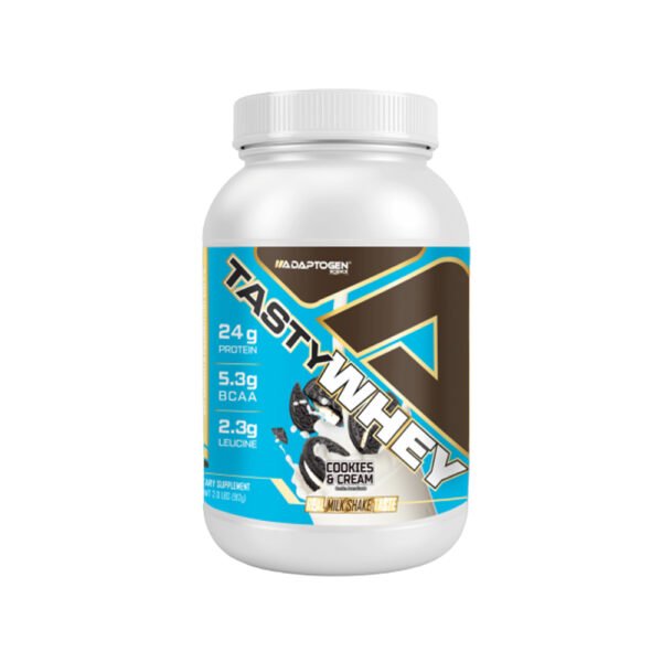 Tasty Whey Cookies and Cream 900g - Adaptogen Science