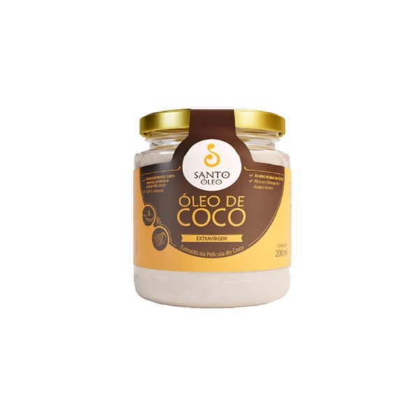 Oleo de Coco Extra virgem da Película 200ml - Santo Oleo