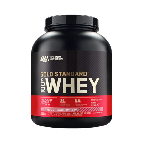 Whey Gold 100%  2,0 LBS Morango- Optimum NUtrition