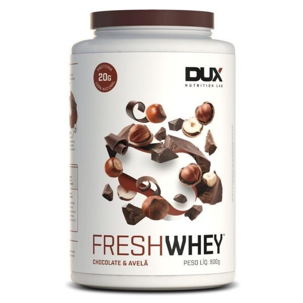 Fresh Whey Chocolate Belga e Avelã 900g - Dux Nutrition