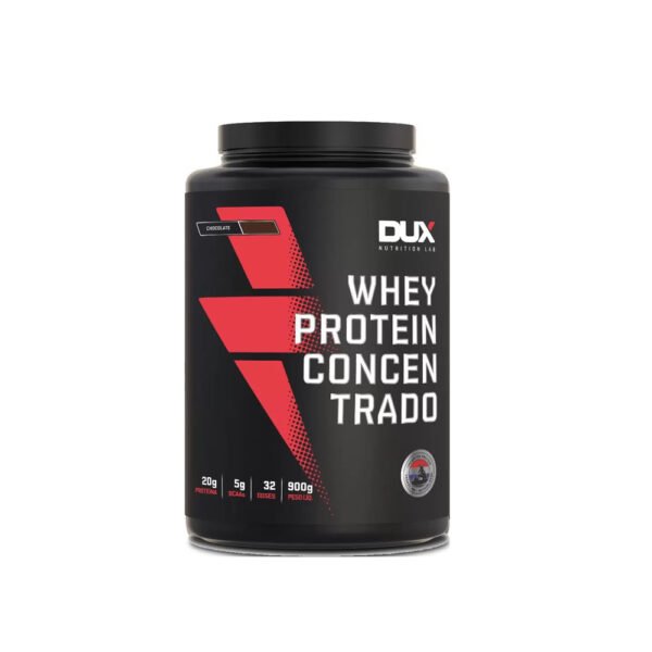 Whey Protein Concentrado Chocolate  Pote 900g - Dux Nutrition