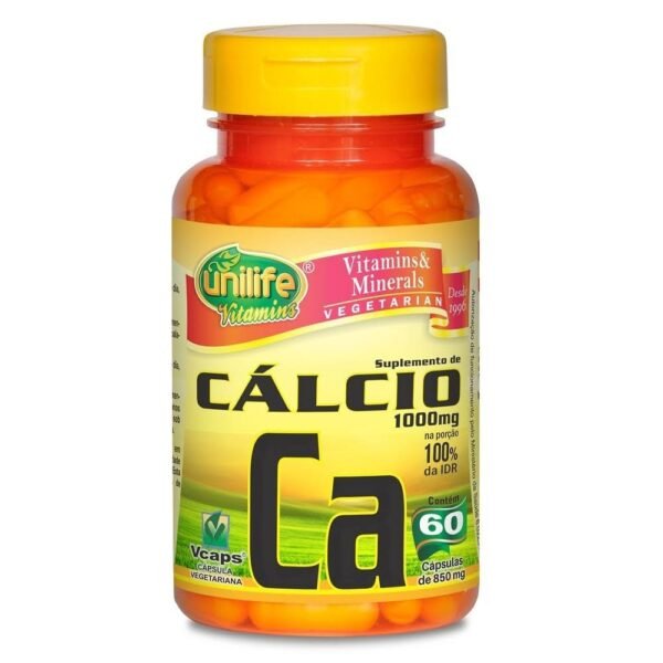 Cálcio Ca 1000mg 60 Cáps - Unilife