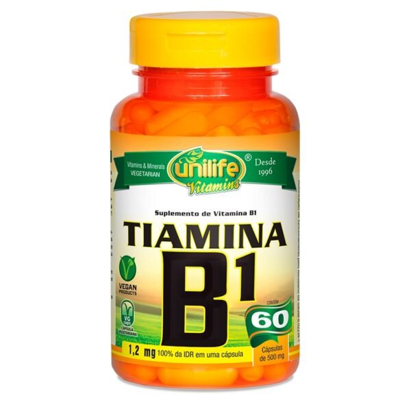 Vitamina B1 Tiamina 60 Caps - Unilife