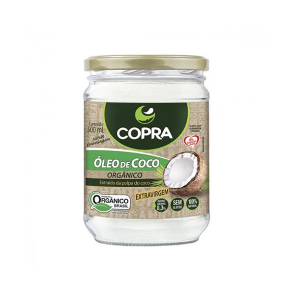 Óleo de Coco Extravirgem Orgânico 500ml - Copra