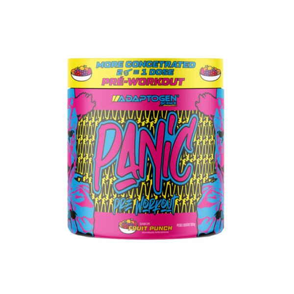 Panic Pre Workout Fruit Punch 300g - Adaptogen Science