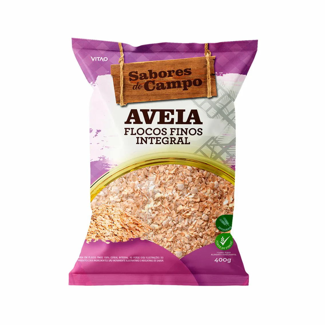 15283481047_aveia_flocos_finos_integral_400g_sabores_do_campo_5300_12169_1_e4c2bec34dd50a0a5376d1ebbaa702bf.webp Aveia Flocos Finos 400g - Sabores do Campo - Imagem 1
