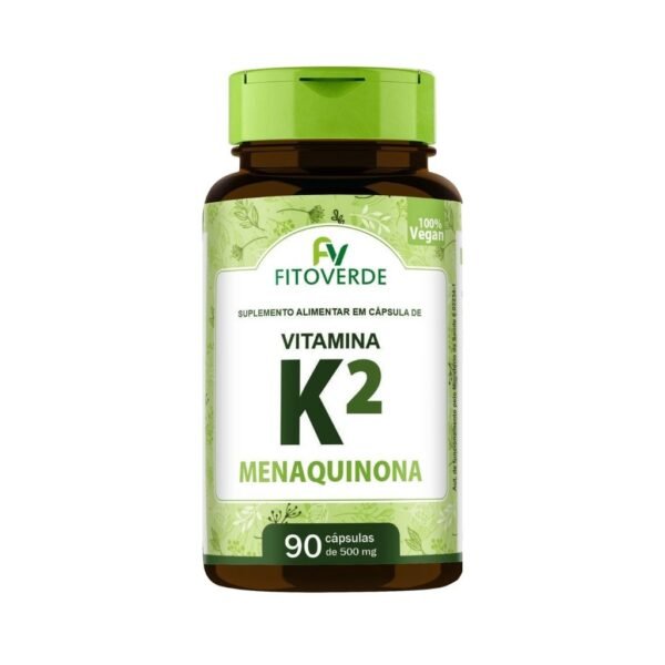 Vitamina K2  Menaquinona  90 Caps  500mg - Fitoverde