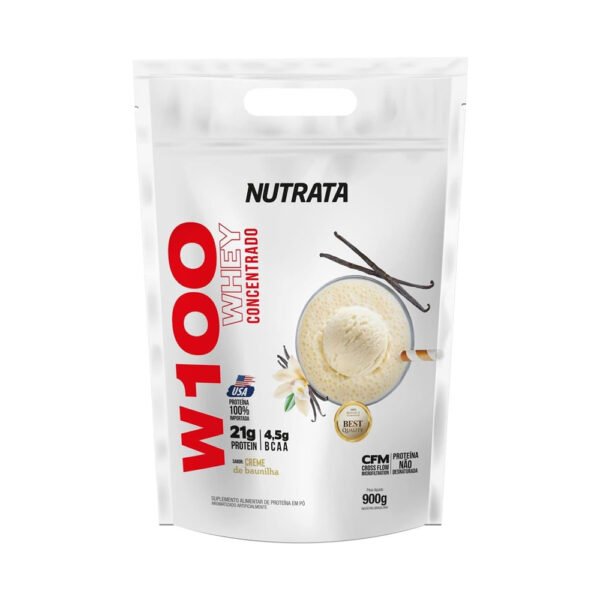 Whey 100% Refil Baunilha 900g - Nutrata