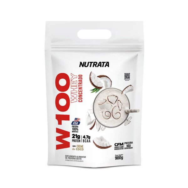 Whey 100% Refil Coco 900g - Nutrata