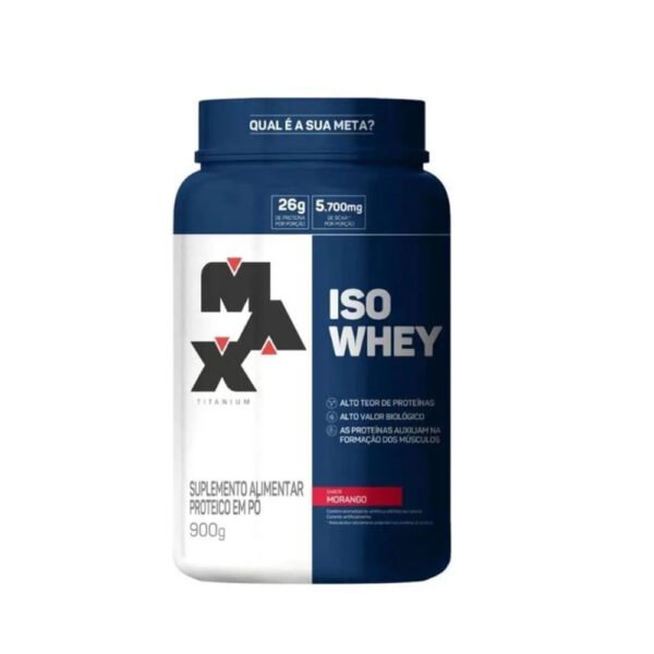 ISO Whey 900G Morango - Max Titanium