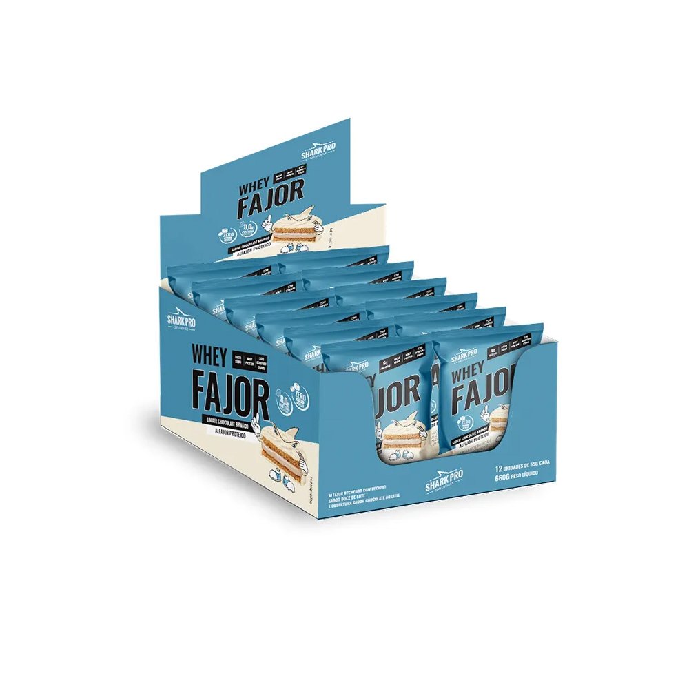 15366075042-alfajor-chocolate-branco.jpg Whey alfajor Chocolate Branco Display - Sharkpro Suplementos - Imagem 1