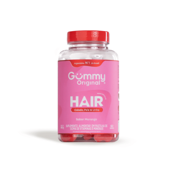Gummy Hair sabor Morango 60 unidades - Gummy