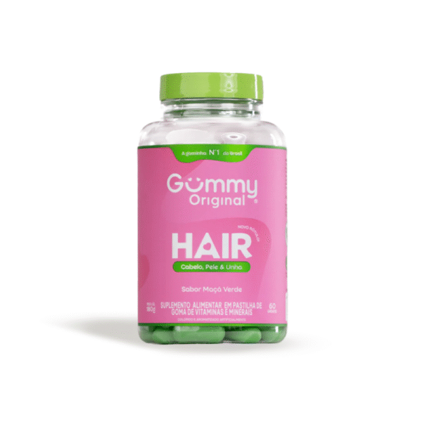 Gummy Hair sabor Maça Verde 60 unidades - Gummy
