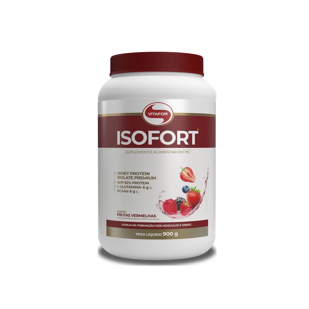 Isofort frutas vermelha Isofort Frutas Vermelhas 900g - Vitafor - Imagem 1