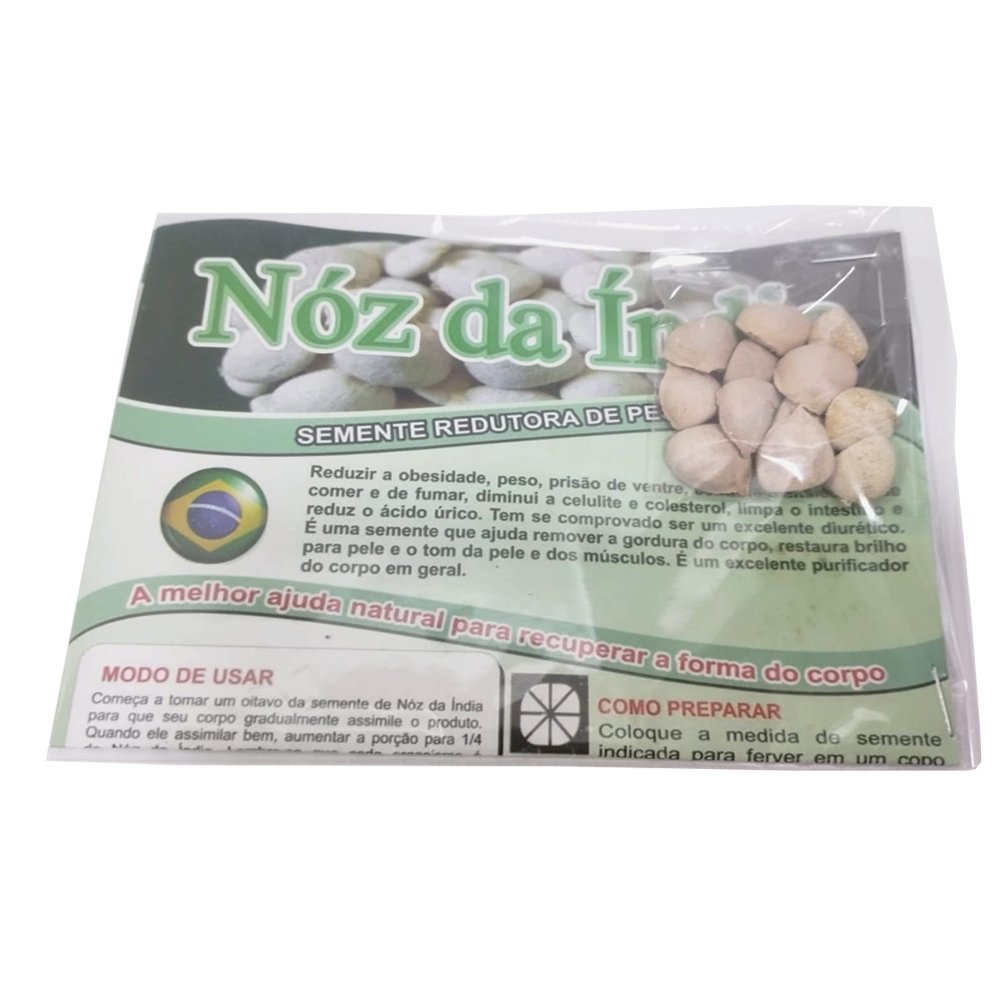 15464130713-nos-da-india-com-12.jpeg Noz da Índia pct 12 sementes c/ casca - Semente Original - Imagem 1