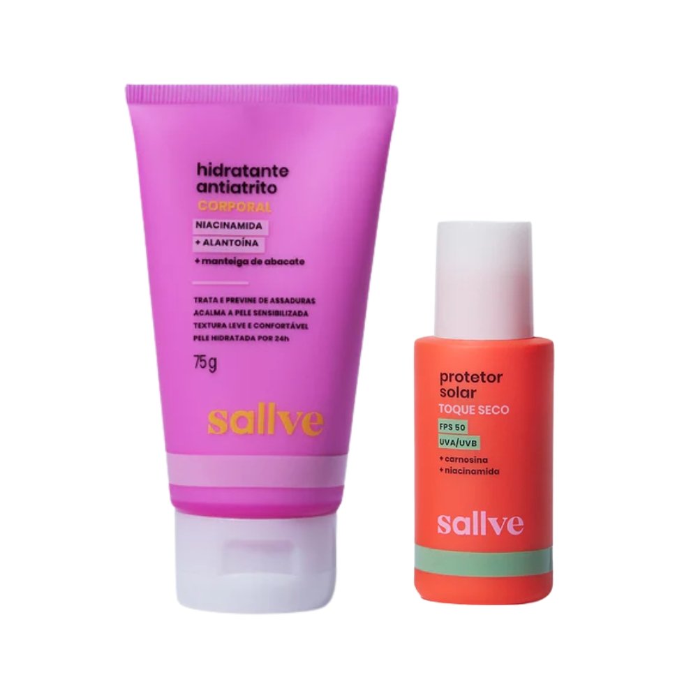 15453072318-4616i1.jpg Kit Hidrante Antiatrito 75g + Prot. Solar Toque Seco 50fps 40g - Sallve - Imagem 1