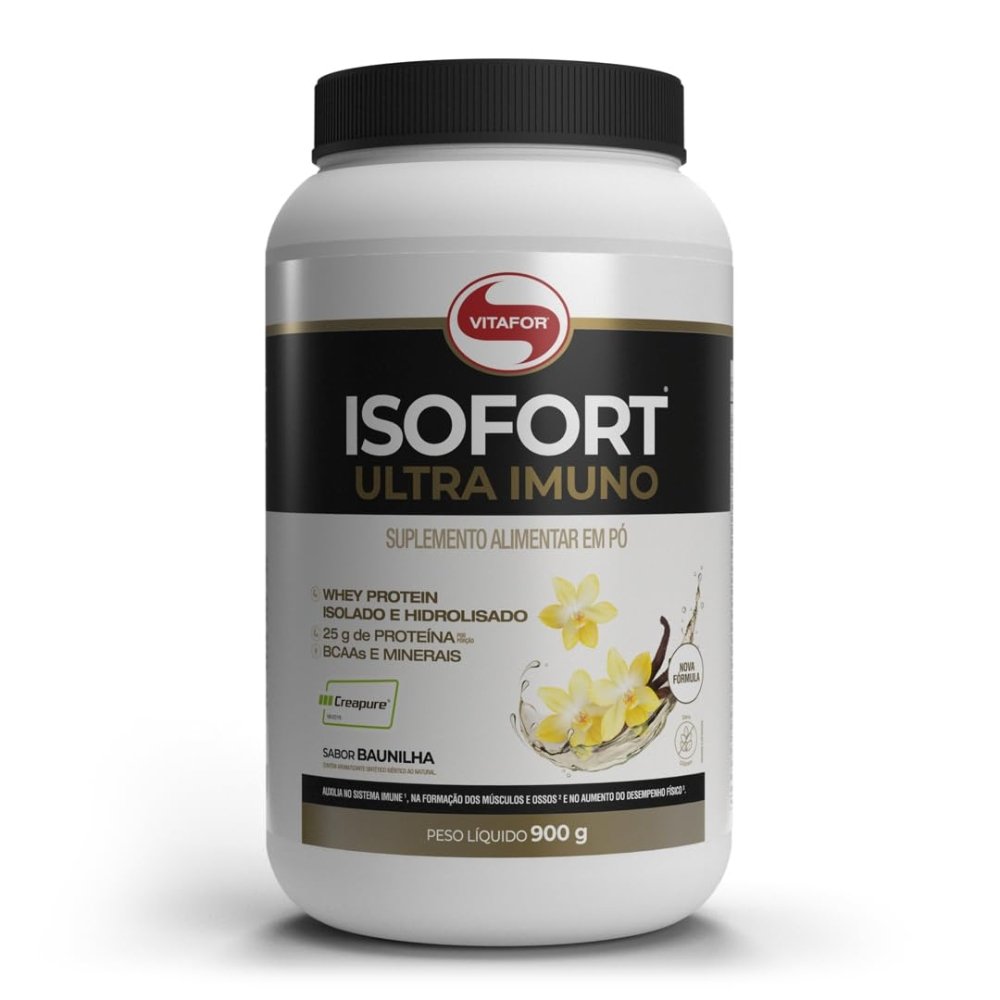 15488914847-4662i1.jpg Isofort Ultra Imuno Baunilha Pote 900g - Vitafor - Imagem 1