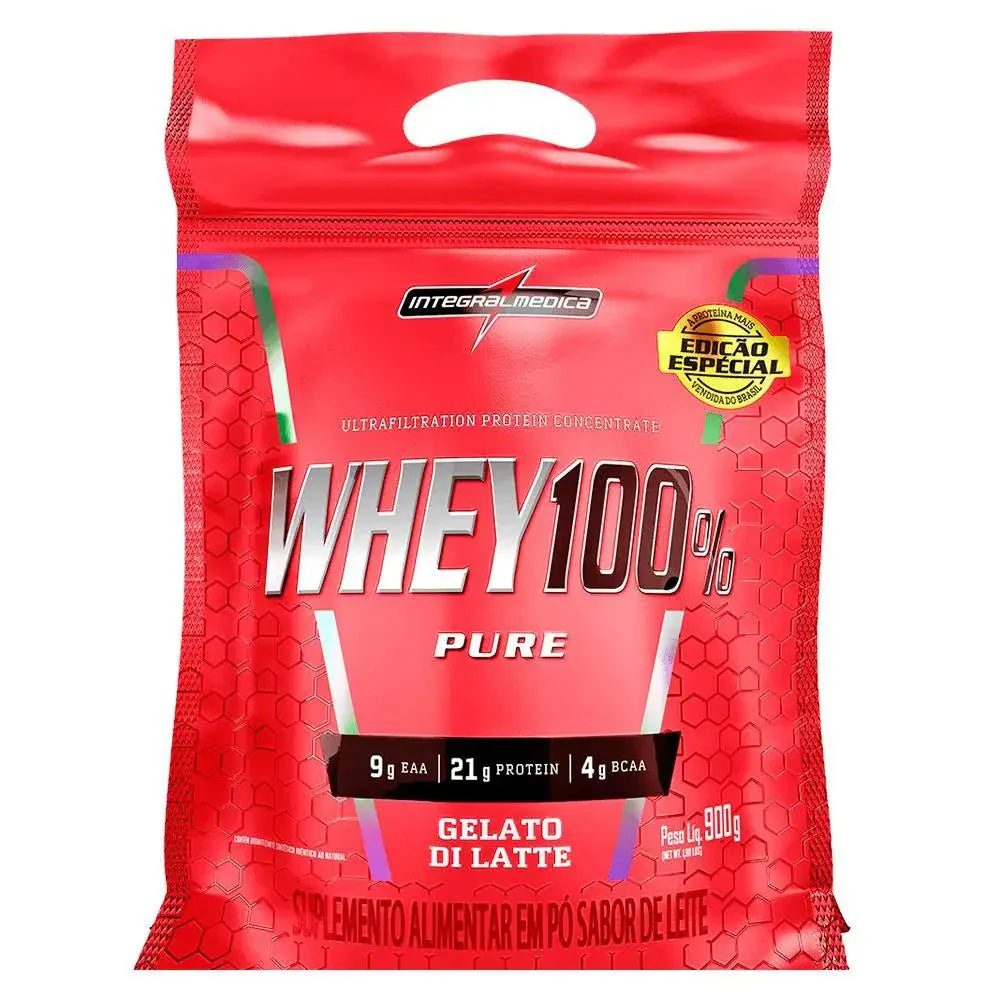 15547888596-4648.png Whey 100% Pouch 900g Gelato - Integralmedica - Imagem 1