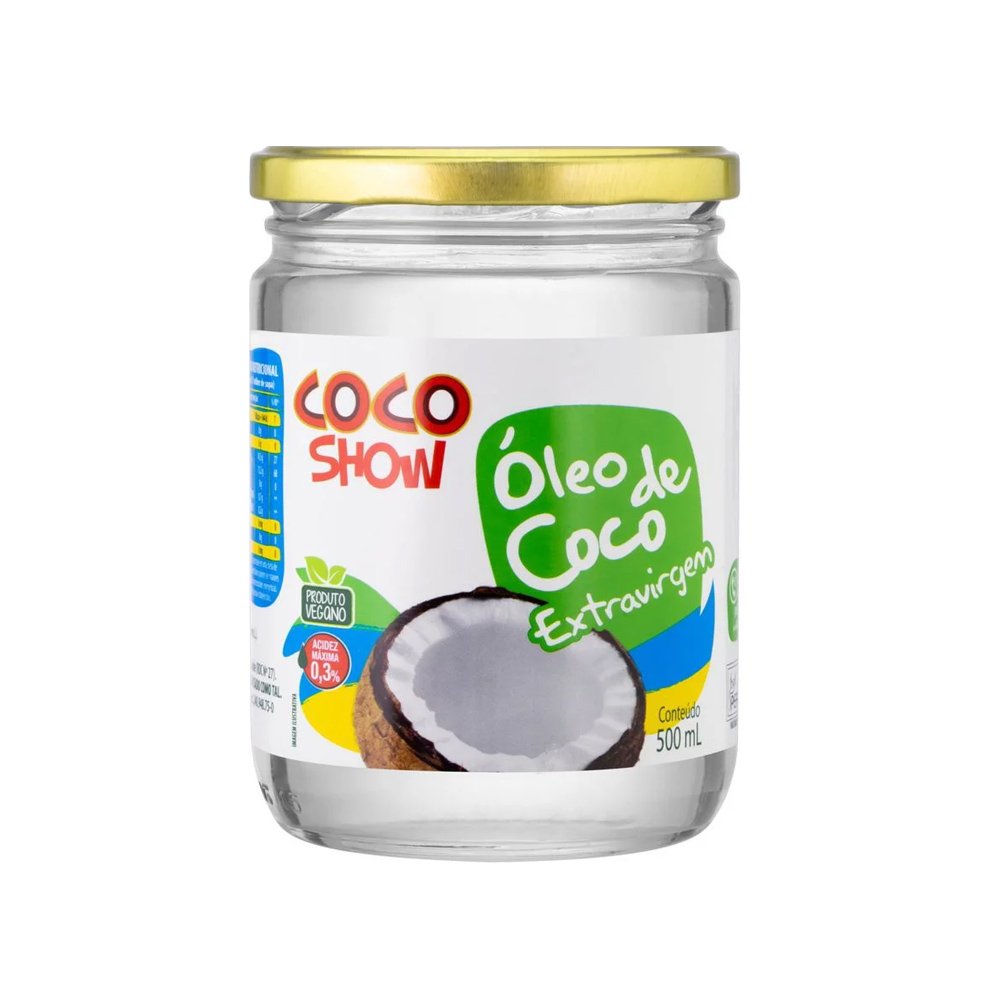 15575885937-oleo-de-coco-500-extravirgen.jpg Óleo de Coco Extra Virgem 500ml - Coco Show - Imagem 1