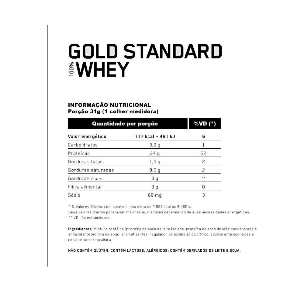 15185625504-whey-gold-100-2-0-lbs-morango-optimum-nutrition-tabela.jpg Whey Gold 100% 2,0 LBS Morango - Optimum Nutrition - Imagem 1